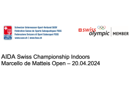 AIDA Swiss Indoor Freediving Championship 20. April 2024